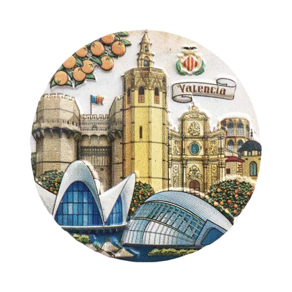Wedarego Valencia Spain 3D Refrigerator Magnet Tourist Travel Souvenirs Handmade Resin Craft Magnetic Stickers Home Kitchen Decoration Valencia Fridge Magnet Collection Gift