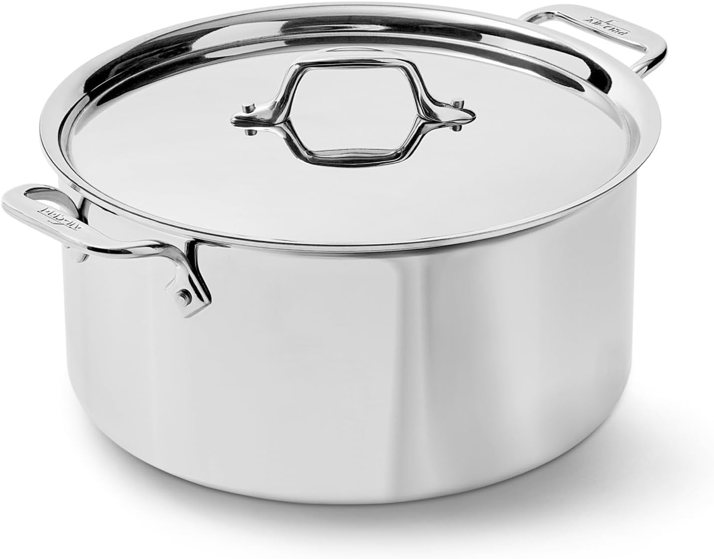 4506 Stainless Steel Tri-Ply Bonded Dishwasher Safe Stockpot with Lid / Cookware, 6-Quart, Silver 8-Quart 8701004410