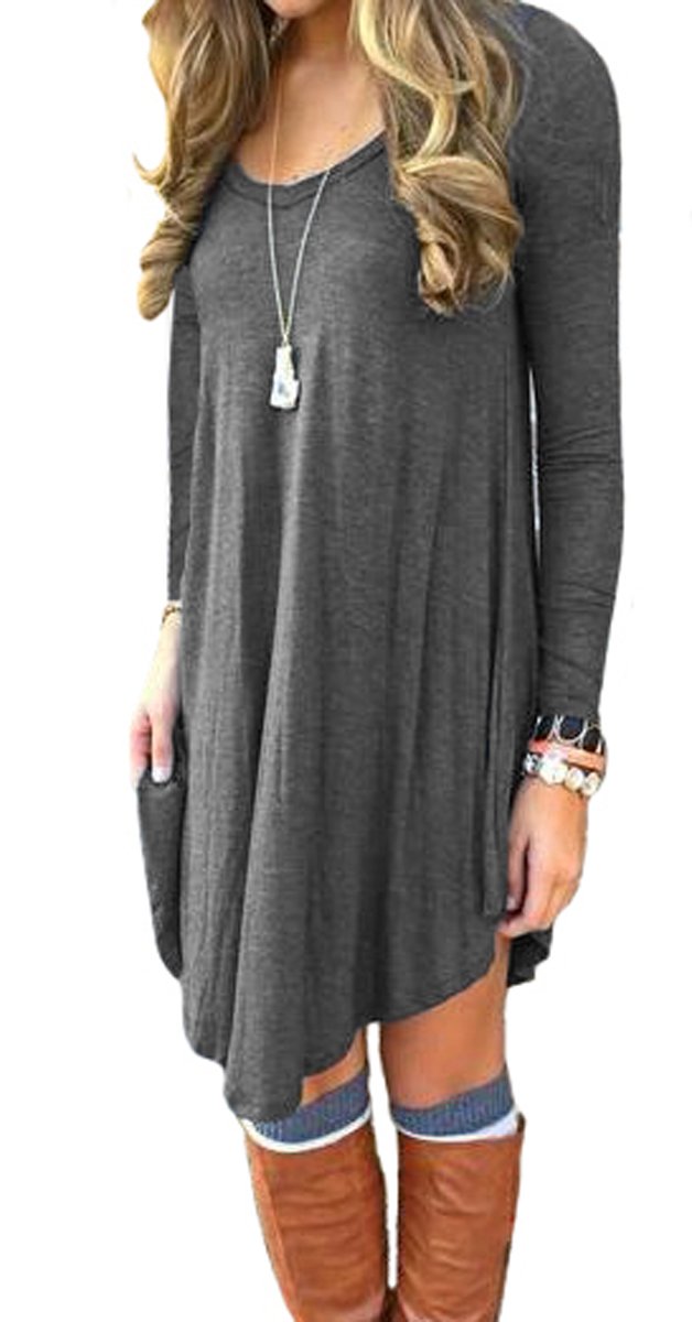 Dearcase Womens Long Sleeve Casual Loose T Shirt Dress | Desertcart Saint Vincent and the Grenadines Dearcase Womens Long Sleeve Casual Loose T Shirt Dress | Desertcart Saint Vincent and the Grenadines