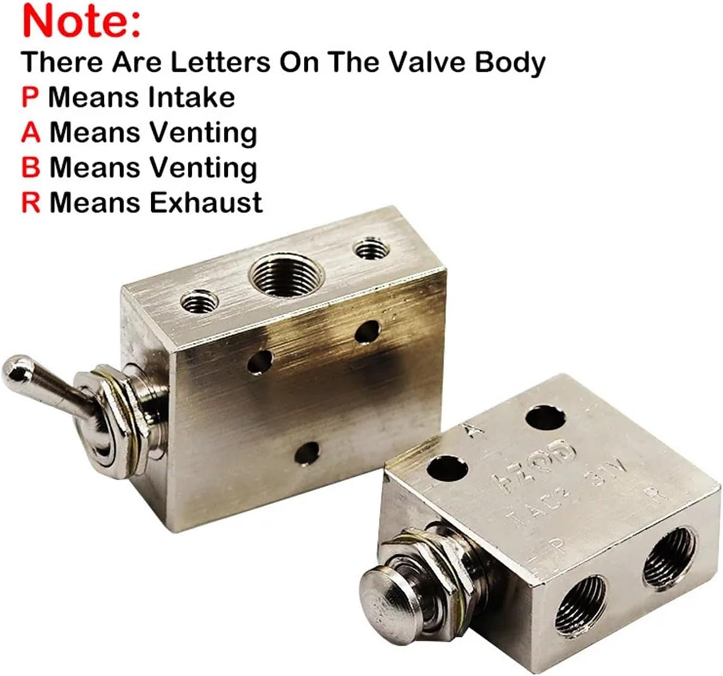 TAC Pneumatic Button Valve TAC-3V 3P 3S 4V 4P TAC2-31V 31P 41V 41P Mechanical Valve 1Pcs(TAC-3V)