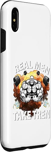 Miniatura 3 de Funda para iPhone XS Max Real Men Take Tren Funny Bodybuilding Gym Design