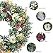 LOKEISNA 19” Eucalyptus Wreath, White Pumpkin Door Wreaths for Front Door Outside & Inside, Green Wreaths for Front Door Wreaths for All Seasons, Artificial Front Door Wreath for Autumn,Thanksgiving