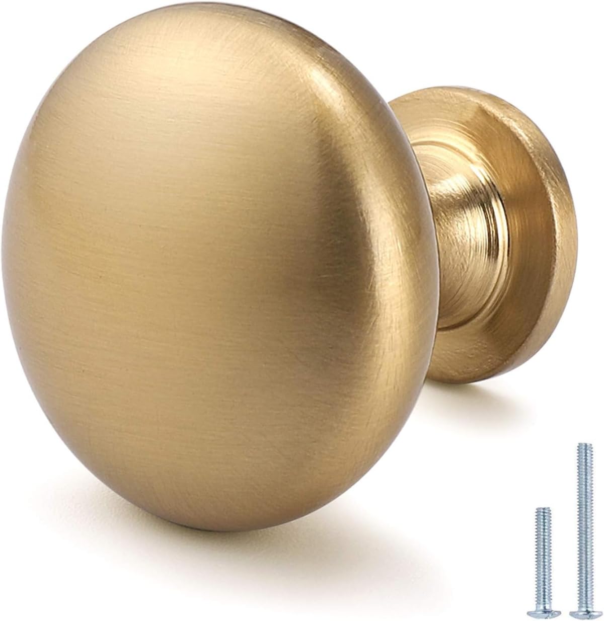 Aged Brass Knobs 12 Pack, Solid Warm Gold Cabinet Knobs, Antique Brass Drawer Knobs, Champagne Bronze Kitchen Cabinet Hardware,Diameter 1-1/5" — Amazon image 22