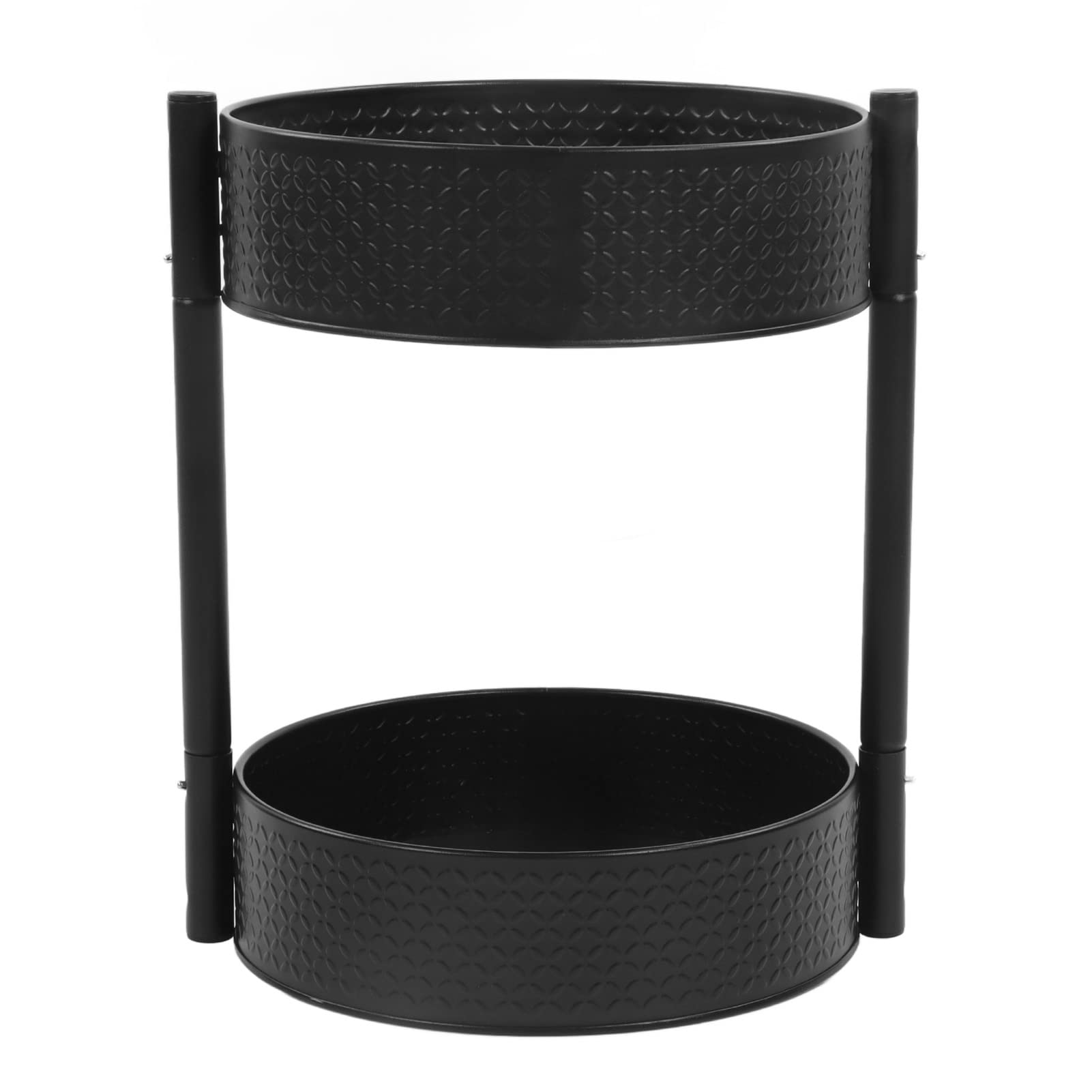 Étagère de comptoir rotative pour épices, double rangée, pivotant à 360 degrés, avec base tournante ; organisateur d’assaisonnements pour la cuisine maison