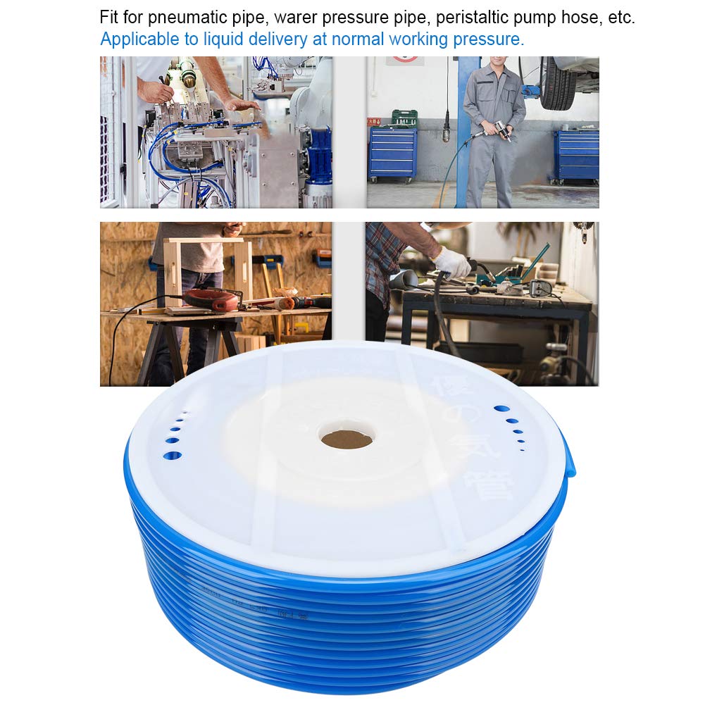 Manguera de PU, Manguera Neumática, Resistencia Al Desgaste 35MG 5 X 8 Mm 85 Metros, para Tuberías Neumáticas, Tuberías de Presión de Agua, Azul