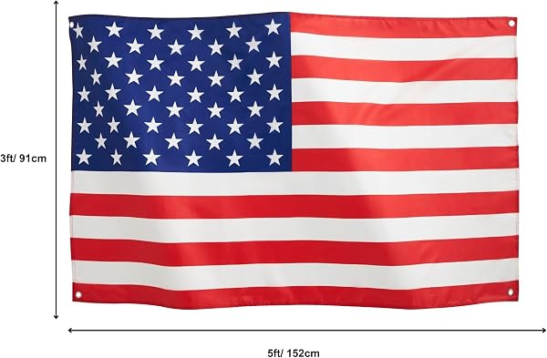 Runesol American Flag, USA, 3x5, 36 x 60 inches, United States, Star And Stripes Flag, Red, White, Blue, Premium Flags, Waterproof, Indoor, Outdoor, Civil Rights Day - 2