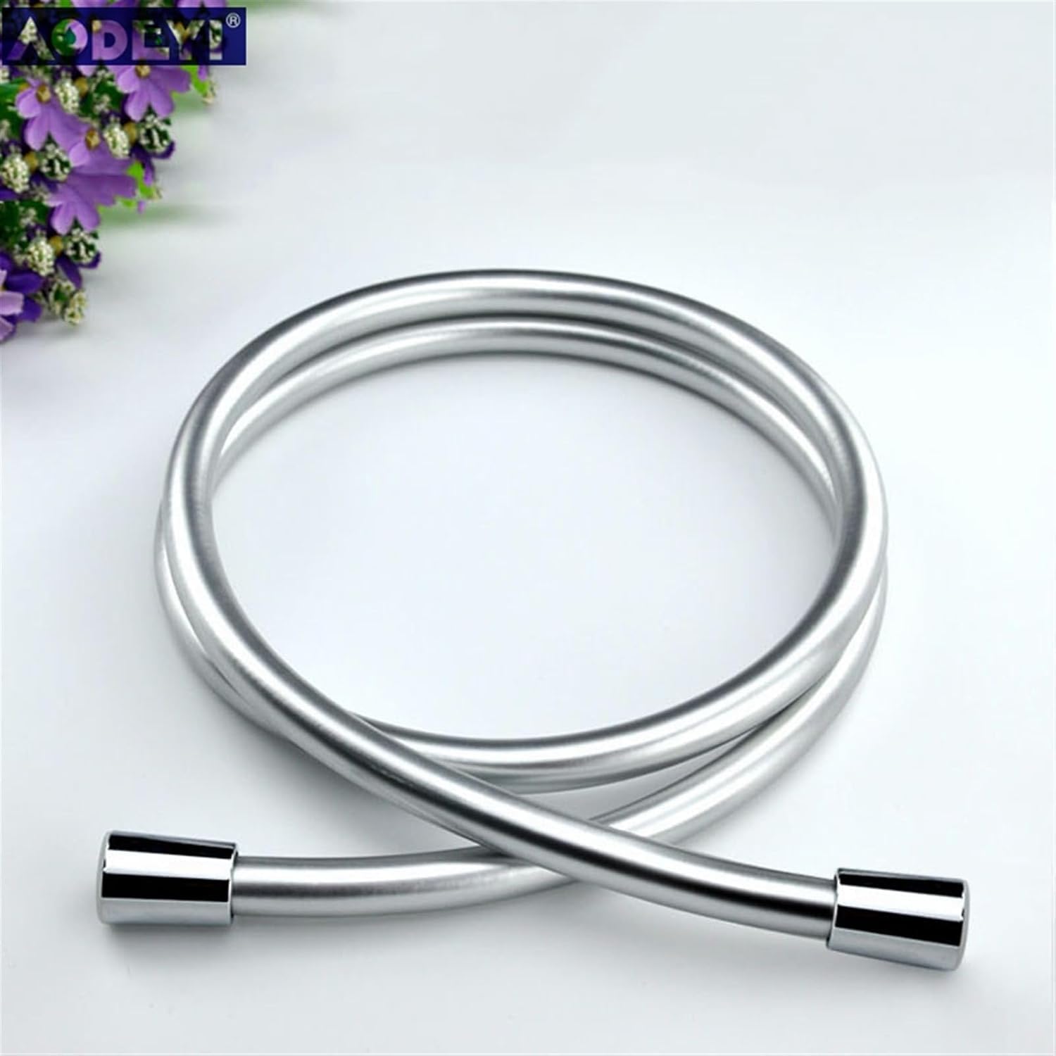 ducha de manguera, Manguera de ducha flexible Acero inoxidable PVC Presión Plata Negro 1m-2m 1/2 pulgada Universal