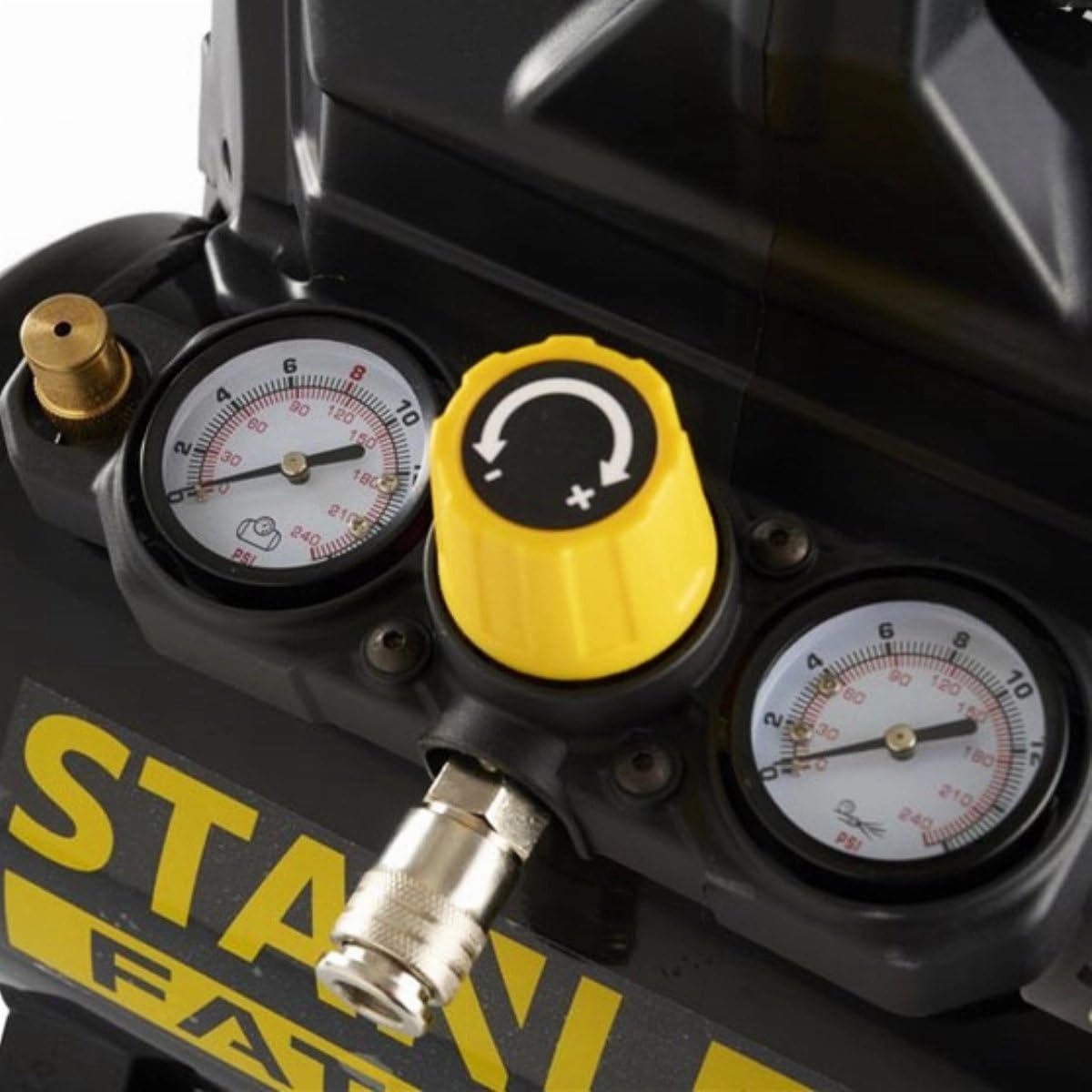 STANLEY FATMAX Kompressor Silent Air DST 101/8/6SI, 8bar, 6l Tank, 105l/min, 1PS, 59 db