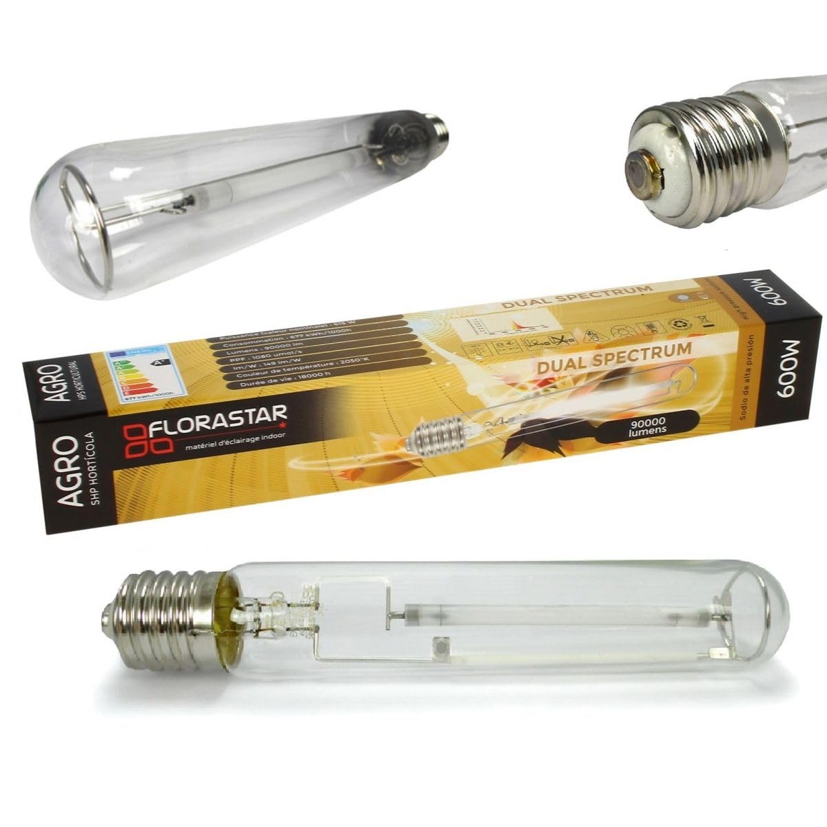 Ampoule HPS 600W Double Spectre