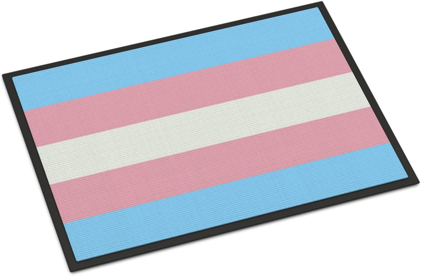 Caroline's Treasures CK7991JMAT Transgender Pride Doormat 24x36 Front Door Mat Indoor Outdoor Rugs for Entryway, Non Slip Washable Low Pile, 24H X 36W