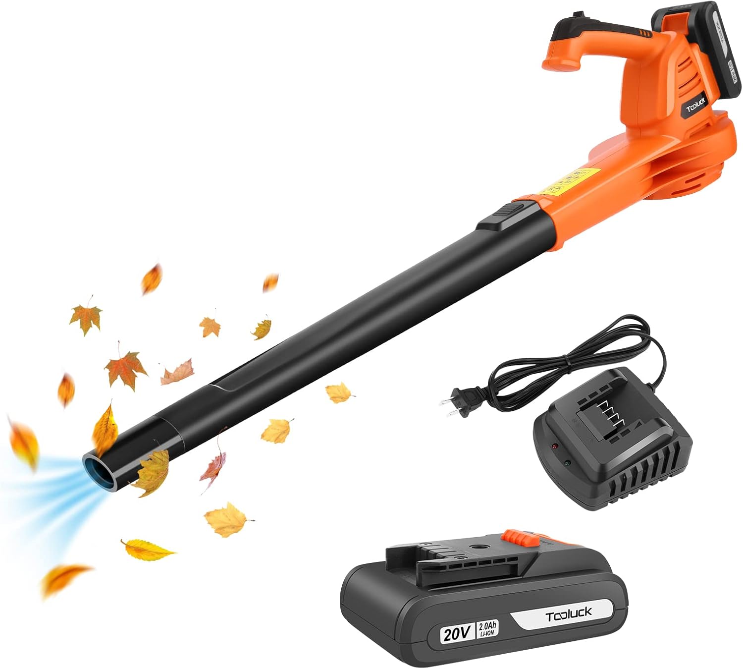 TOOLUCK Electric Leaf Blower,20V Cordless Leaf Blower with