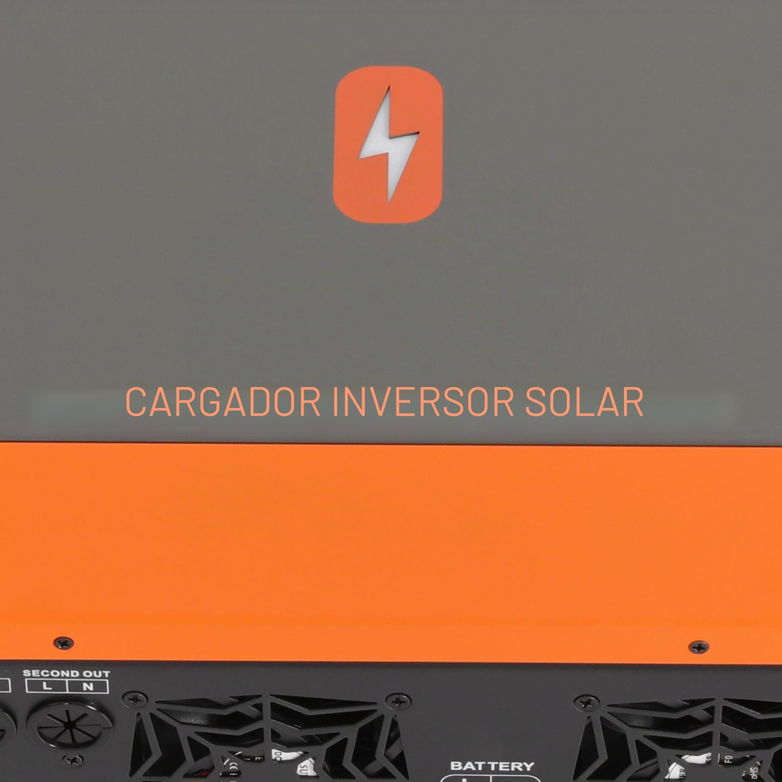 inversor hibrido 24v, CC 6200 W y CA 230 V, Todo en uno, Cargador híbrido, con batería de Litio de Plomo de 24 V y Pantalla LCD para casa, Autocaravana, camión