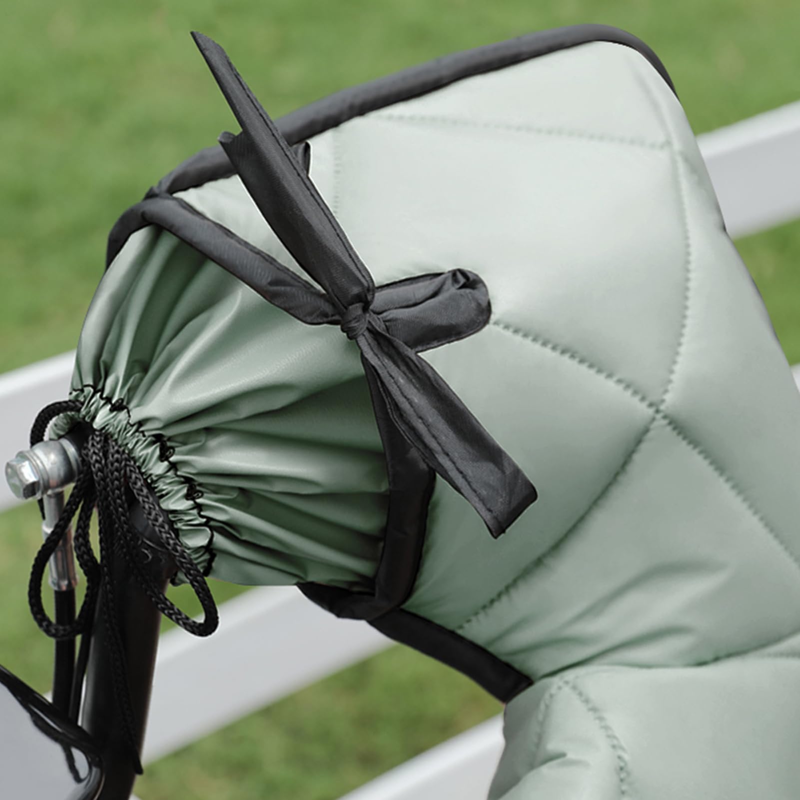 Couverture de protection des jambes de moto, doublure en peluche épaisse, coupe-vent, pour guidon de scooter et vélo électrique – Équipement de protection contre les intempéries