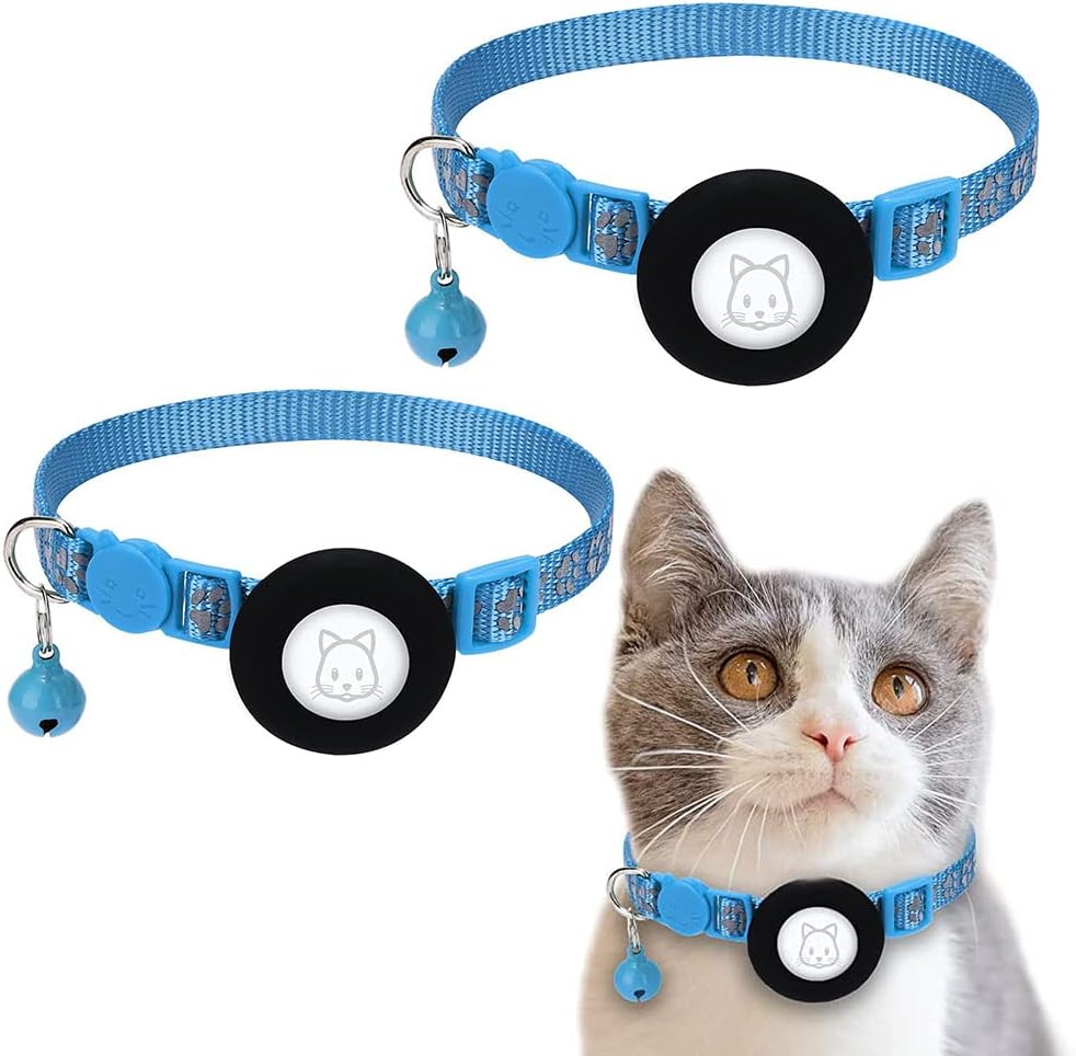 Zerodis Locator Coleira para gatos, coleira refletiva GPS para evitar ...