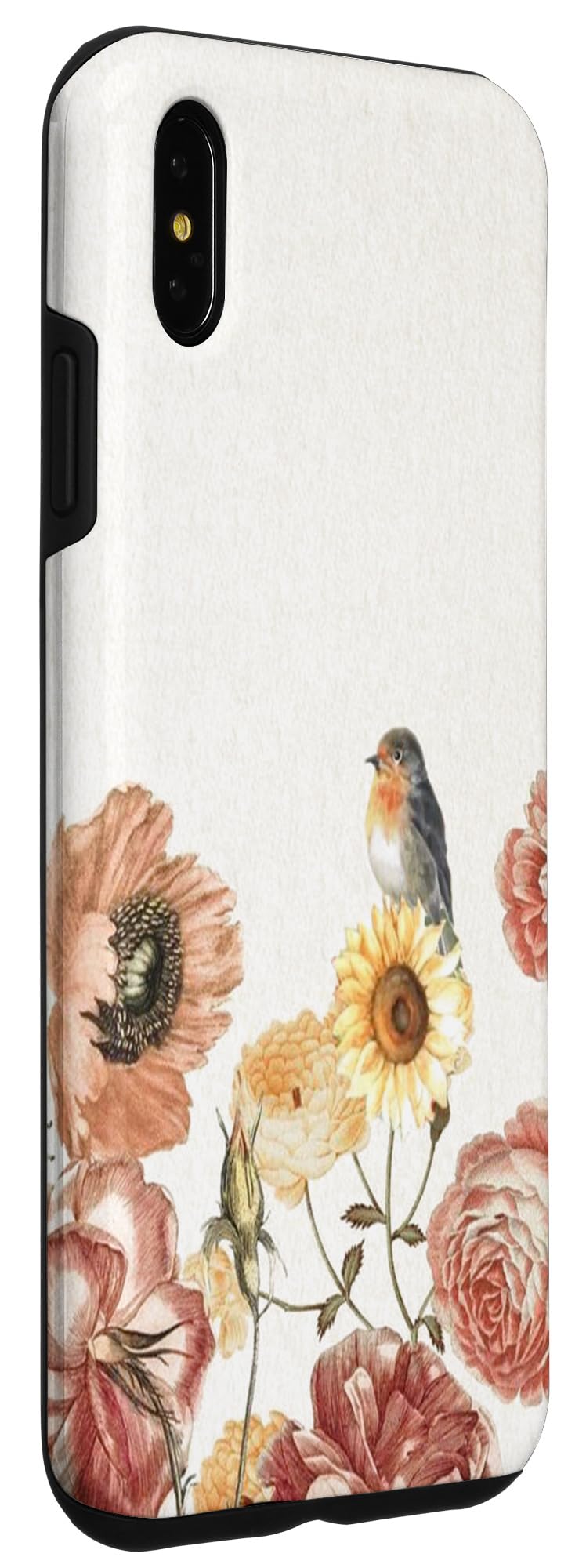 iPhone XS Max Aesthetic Coquette Vintage Floral Sparrow Case - Image 3