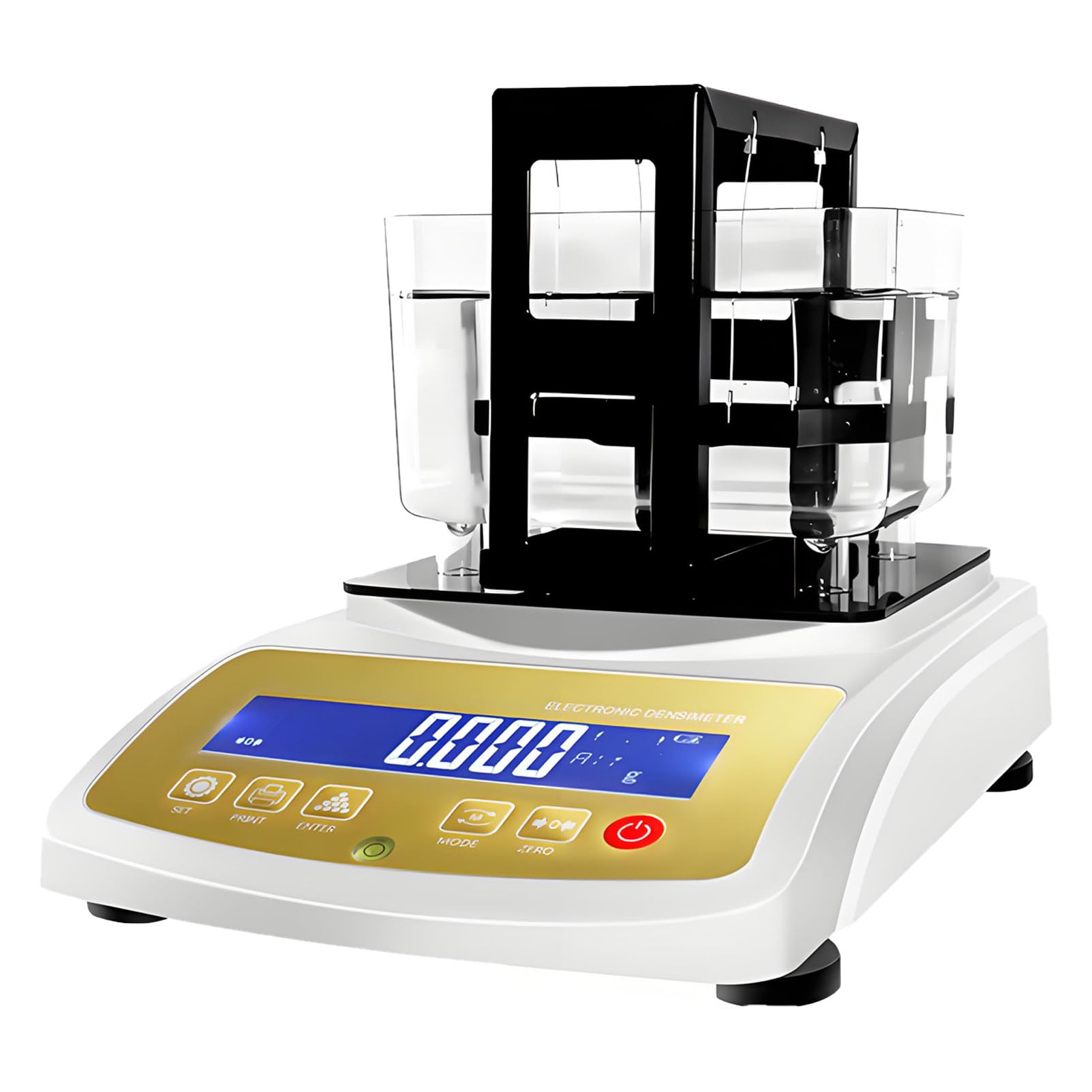 DUMIPME Gold Density Analyzer, Get Accurate Purity Results in Seconds, LCD Digital Display, 0.01/0.001g Precision, for Gold Silver Testing and Research Laboratory 200K