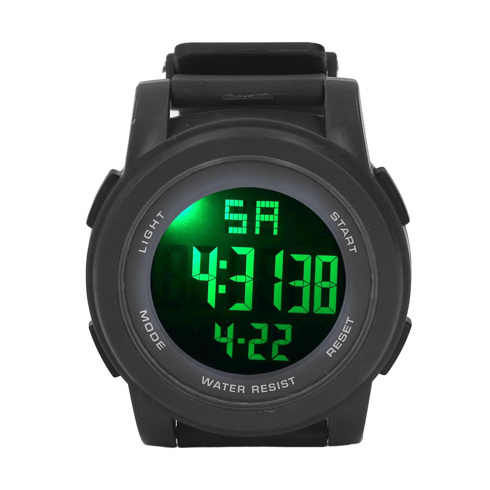 VGEBY Digitale Sportuhr, Multifunktionale Leuchtende wasserdichte Schwimmuhr Zum Schwimmen, Laufen, Wandern, Angeln