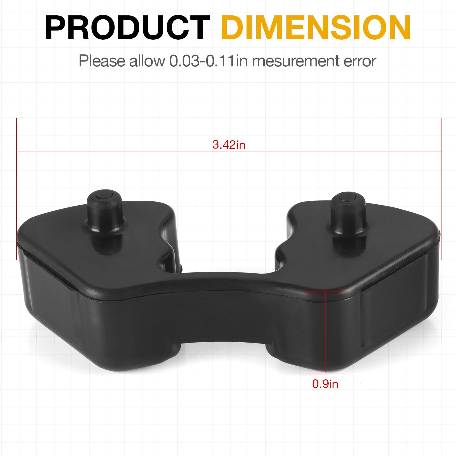 Amazon.com: 4Pcs Rear Wheel Rim Rubber Hub Shock Dampers Set
