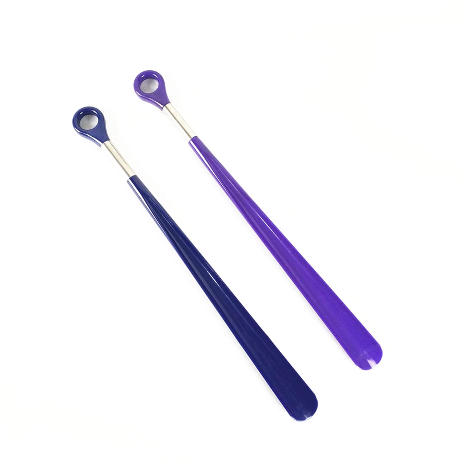 49CM Schuhlöffel mit langem Griff, Haushaltskunststoff-Schuhcreme | Geeignet für Senioren (Farbe: Lila, Größe: 49 x 4 cm) (blau 49 x 4 cm)