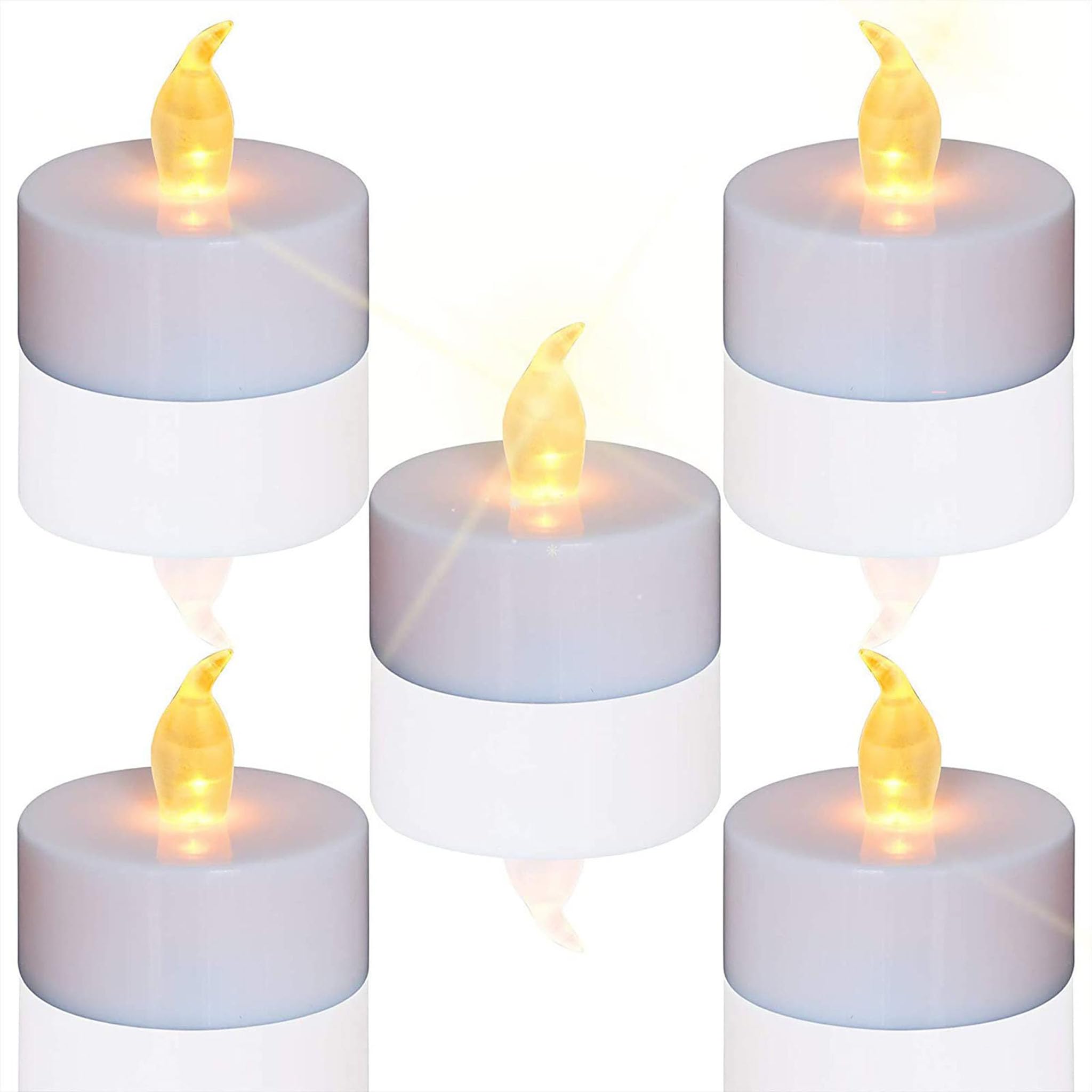 24 pack warm yellow tea lights