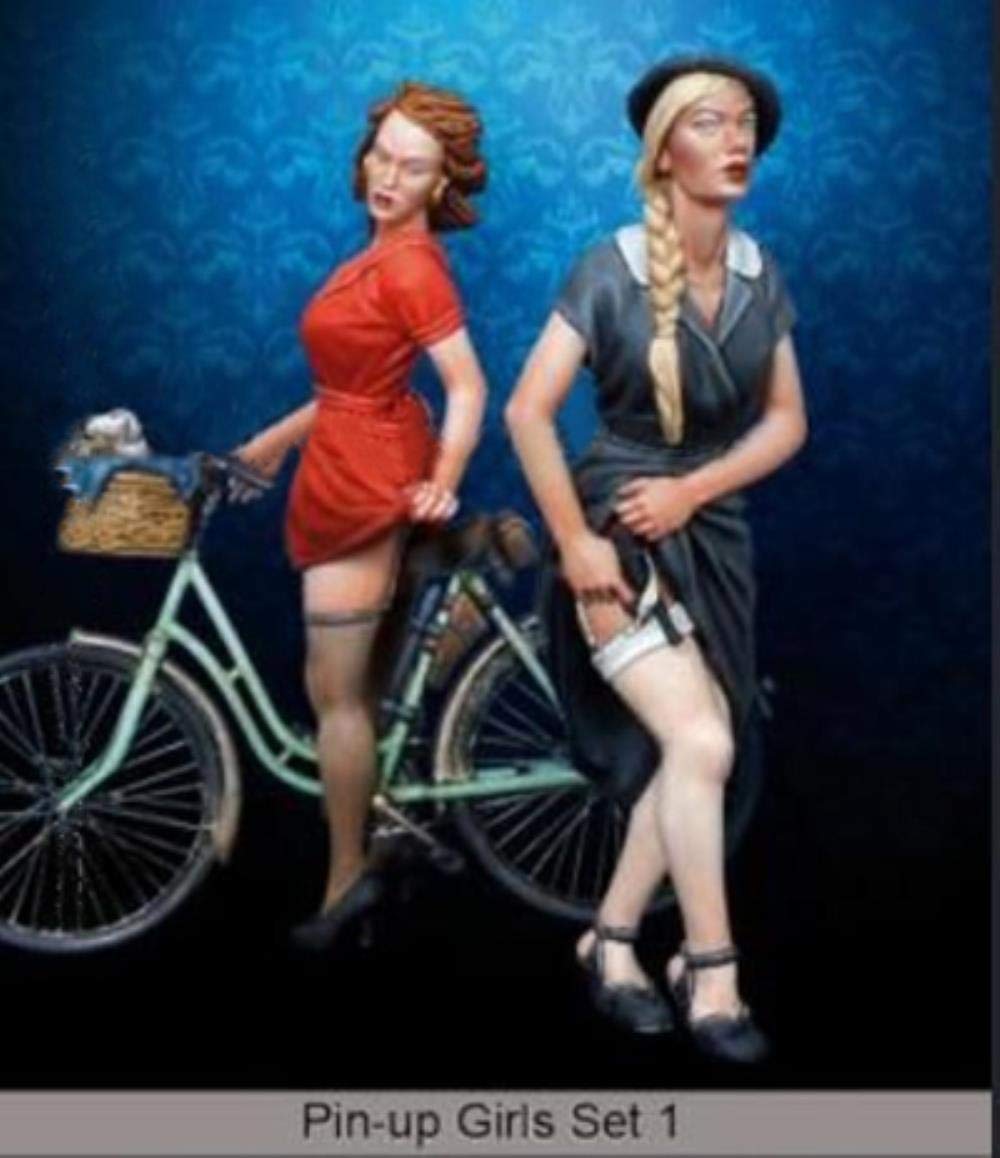 XINGCHANG 1/35 nowoczesna kobieta zawiera 2 żeńskie (bez roweru) zestaw z żywicy nowa nadchodząca figurka zestawy modelowe miniaturowe Gk demontaż niepomalowane