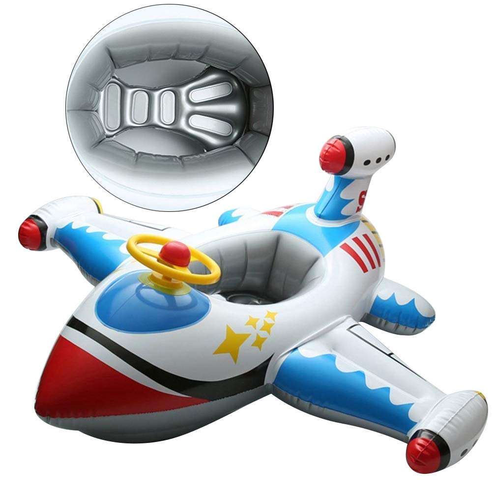 Buy Kids Children Inflatable Airplane Pool Float Swim Seat with