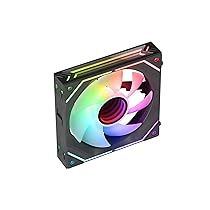 Mars Gaming MF-LINKFINITY Nero, Ventola Modulare PWM 120mm, Sistema di Connessione LINKFINITY, Illuminazione Infinity Mirror ARGB 360°, Ultra-silenzioso 12dB