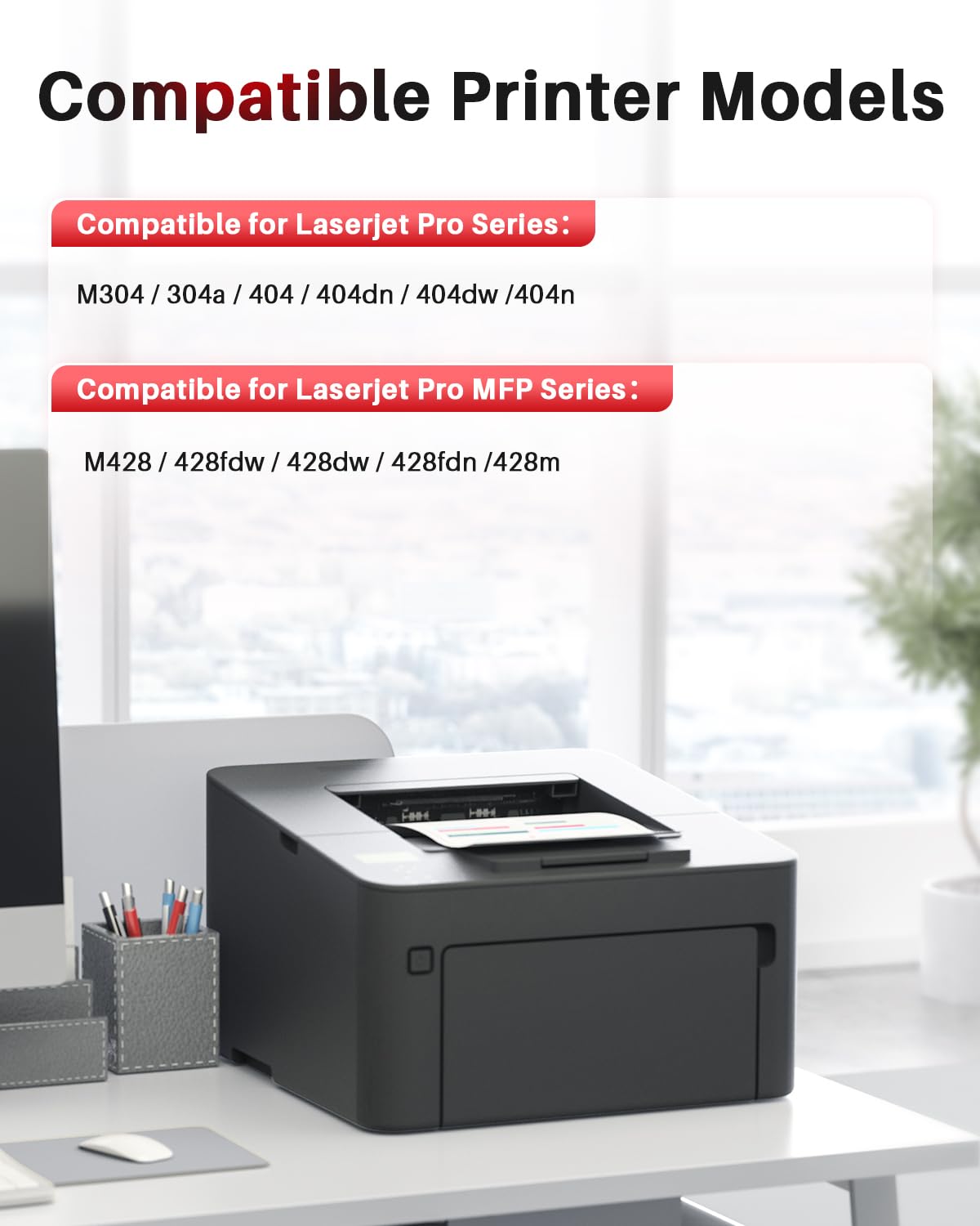 Halloya 59X (Con Chip) Cartucce di Toner Compatibili per HP 59X 59A CF259X CF259A per LaserJet Pro MFP M428 M428fdw M428dw M428fdn M428m M404dn M404dw M404n M404 M406 M430 M304a (Nero, 1-Pack)