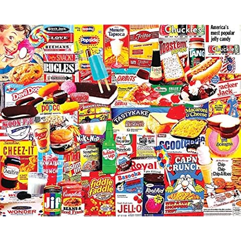 White Mountain Puzzles Things I Ate As A Kid Collage Puzzle - 1000 Piece Jigsaw Puzzle Cover