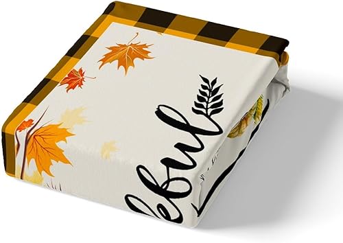 Miniatura 5 de Feelyou Funda de edredón de decoración de Acción de Gracias, tamaño Queen con 2 fundas de almohada, funda de edredón para el día de Acción de