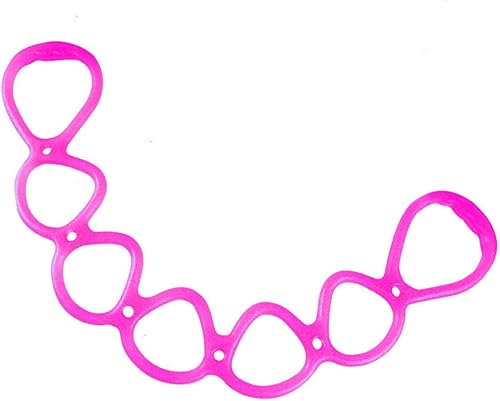 Miniatura 1 de Banda elástica de ejercicio de 7 anillos, banda de resistencia elástica de silicona portátil, bandas flexibles para pilates, correa de estiramiento