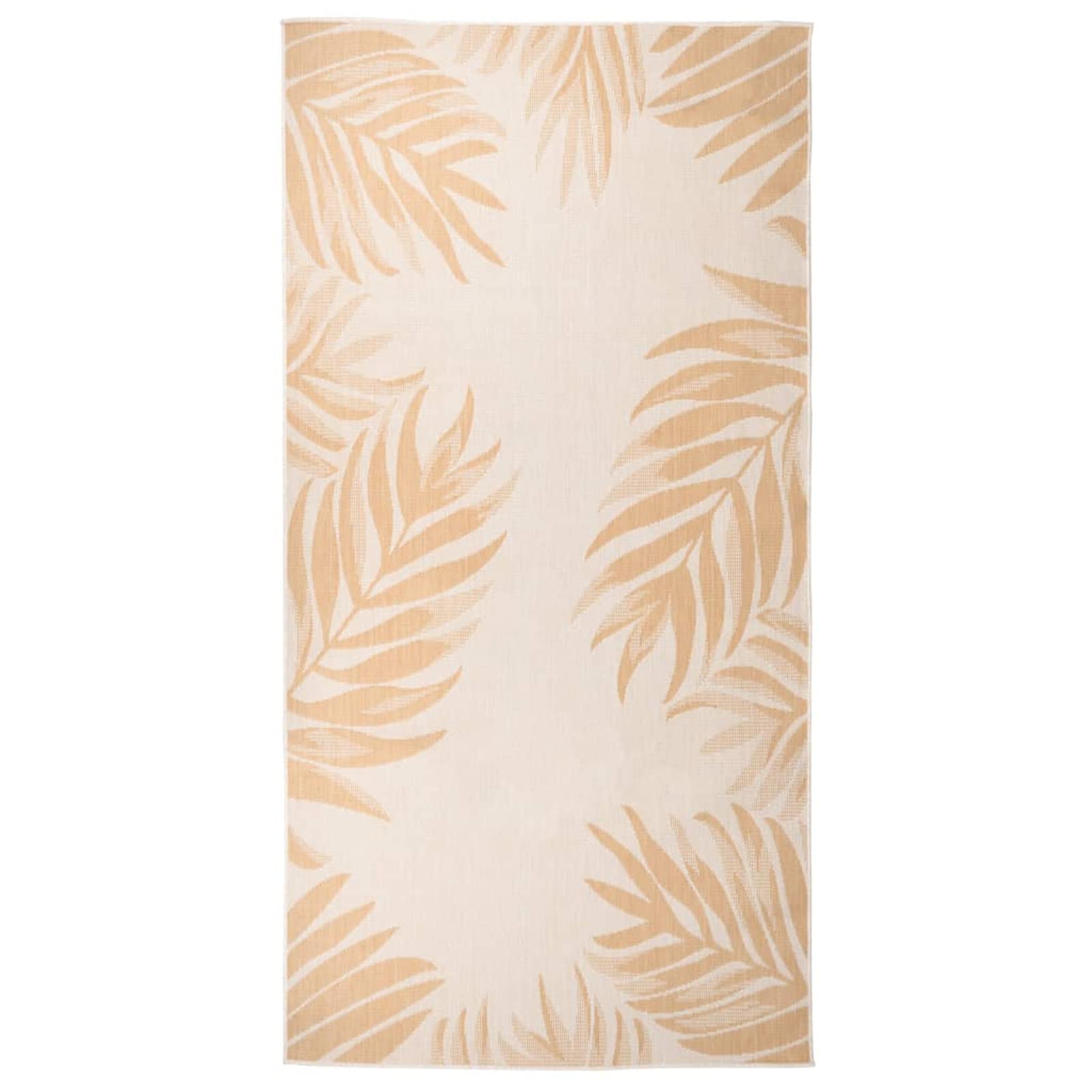 Tapis d'extérieur tissu plat imprimé feuille 100x200 tapis moderne