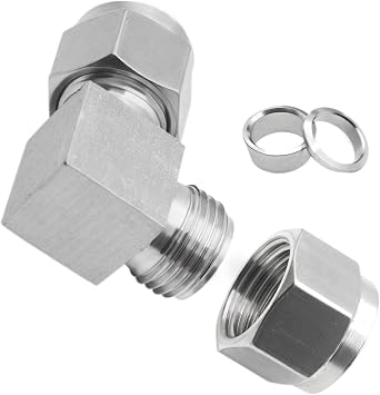 Stainless Steel 304 Compression 90 Degree Elbow 1/2