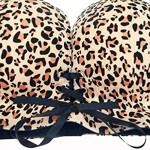 Women's Demi Balconette Bra Seamless Full Figure Stretchy No Side Effects Bras Front Buckle Close Daily Bra Brown #TOP7