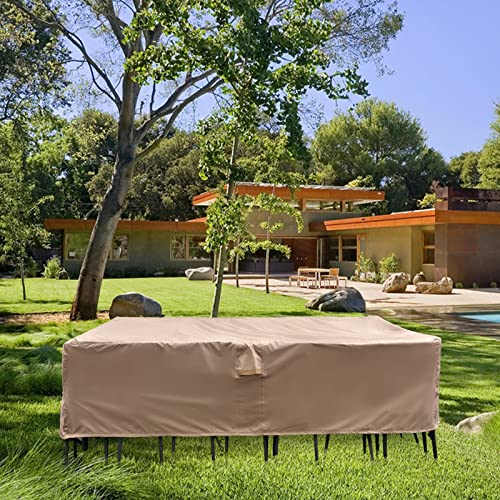 Garvin Patio Furniture Set Cover,74 Inch Outdoor Table Covers Waterproof Heavy Duty, Rectangle Outdoor Sectional Cover For Couch ,Sofa ,Large Loveseat 74W X 47D X 29H Inches #TOP5