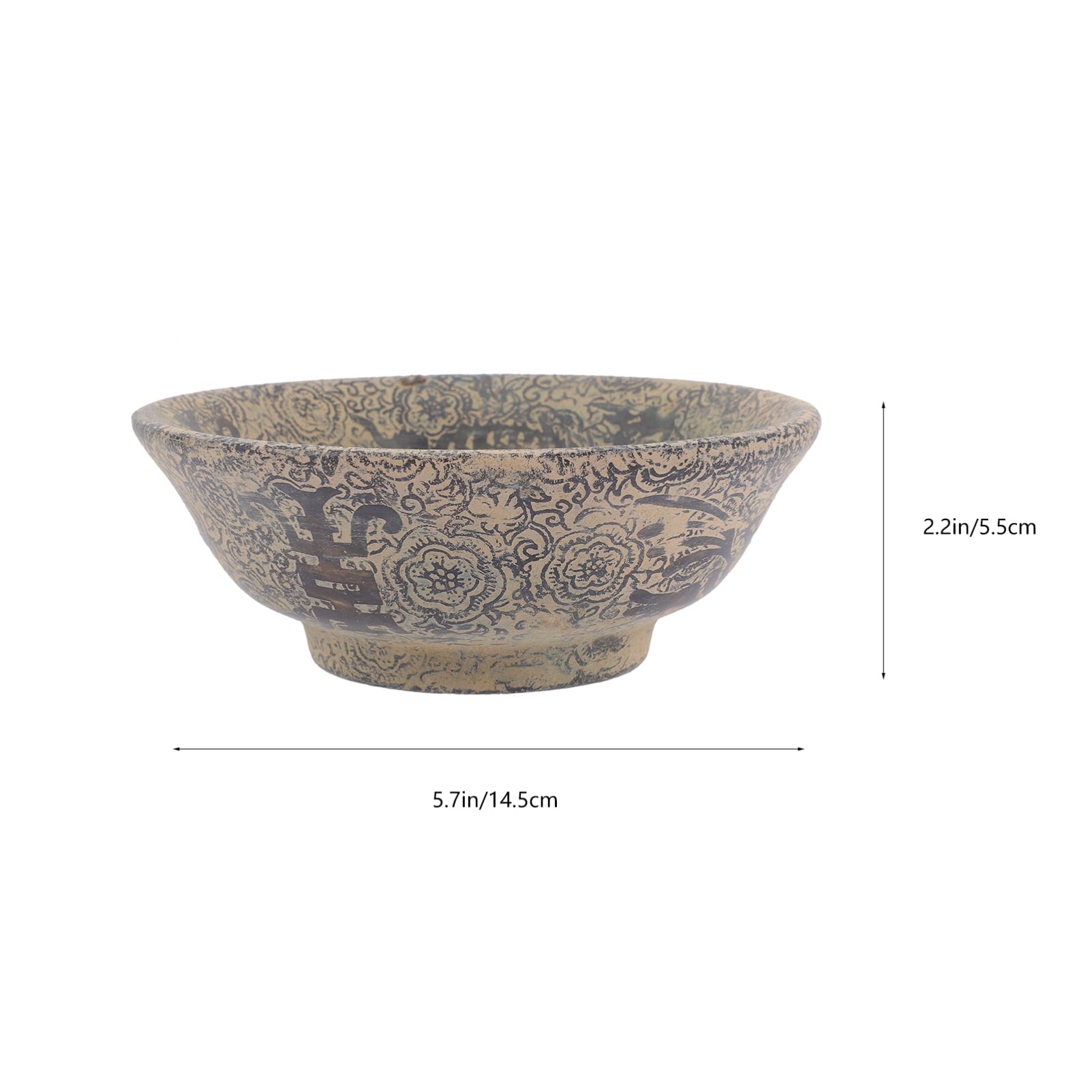 LIFKOME Topper De Escritorio Cuencos De Mármol Antiguos Cuenco De Piedra Natural Cuencos Redondos De Escritorio Cuencos Rústicos para Manchas Centros De Mesa Decoración De La Cocina Hogar