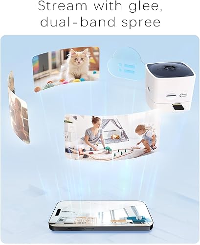 Miniatura 3 de blurams Cámaras de 5 GHz para seguridad del hogar, cámara de seguridad 2K para interiores, cámara para mascotas con aplicación de teléfono, cámara