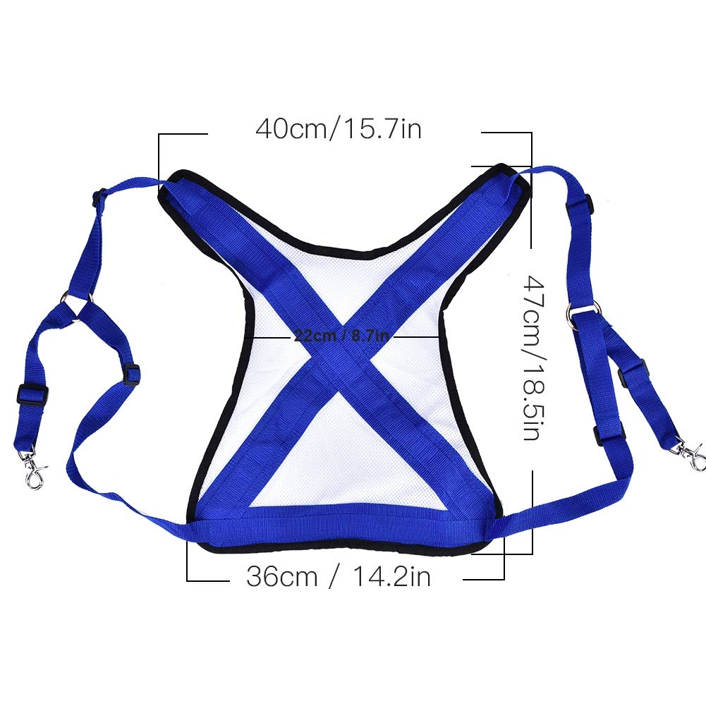 Germerse Sportfishing Fishing Belt, Fishing Shoulder Back Harness Fishing Harness Verstellbare Schultergurte Angelweste Gürtel Einfach zum Angeln zu kämpfen