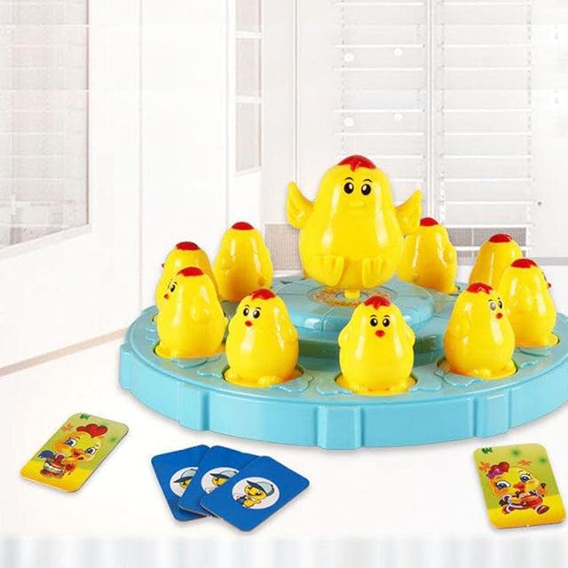 xwin sportseries Chicken Pairing Board Game, Swing Hen Get Back the Chicks, Funny Game for Toddlers and Kids and for Family, Great Xmas Gift Choice, Kids Educational Board Game