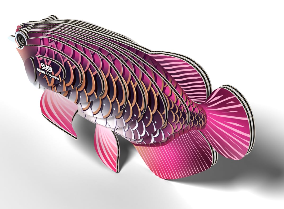 EUGY 118 Puzzle asiatico Arowana in carta 3D ecologico