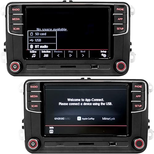 Miniatura 8 de SCUMAXCON - Radio estéreo compatible para automóvil, de 6.5 pulgadas, con Bluetooth, UZB, tarjeta SD, RVC, FM, para Carplay, Android Auto, RCD360