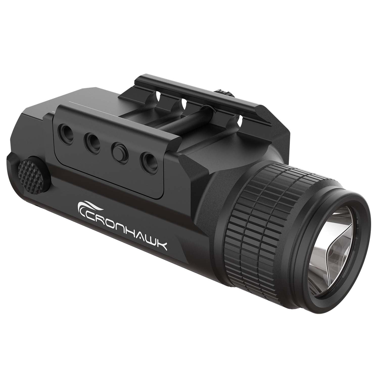 2 Pieces Rechargeable 700 Lumen Pistol Flashlight Rail Mounted Handgun Light