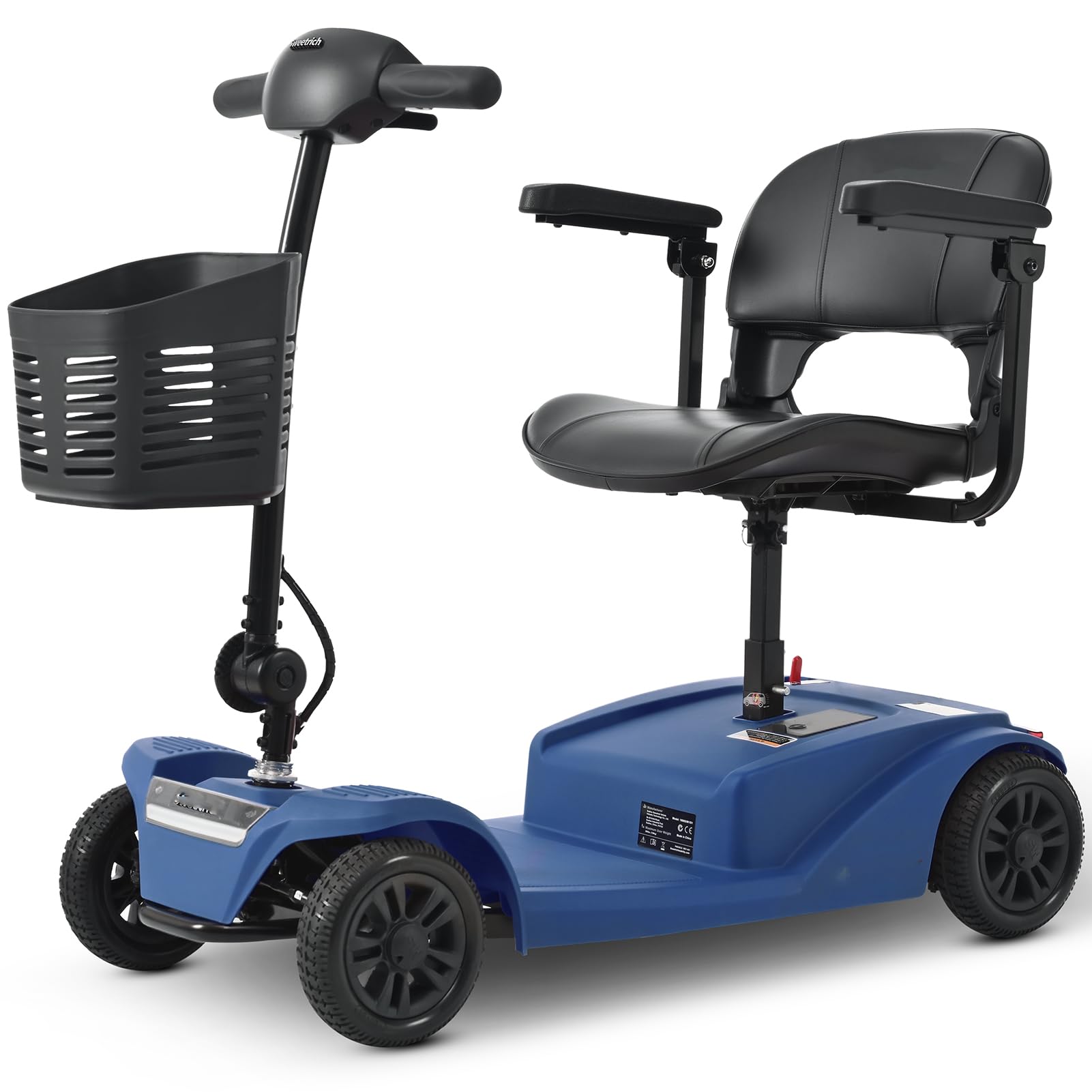 Scooter De Mobilité Pliable pour Seniors, Scooter 4 Roues pour Adultes, Scooter MéDical éLectrique Compact, IdéAl pour Les Voyages, Compact Et Robuste.