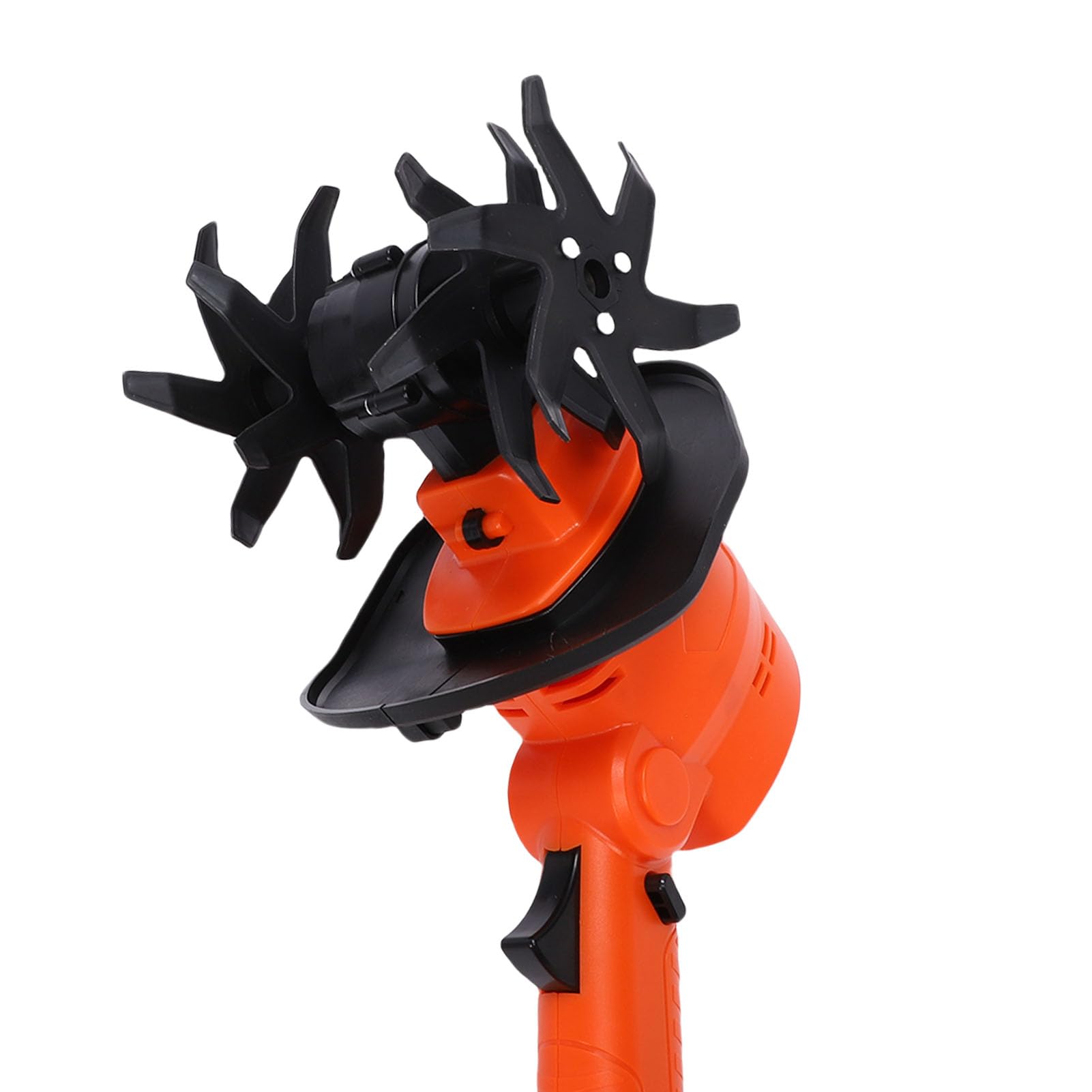 Eujgoov Mini Motozappa Elettrica Coltivatrice da Giardino Senza Fili con 4 Lame in Acciaio Al Manganese per Giardinaggio Diserbo Scavo Prati Serre (Spina europea)
