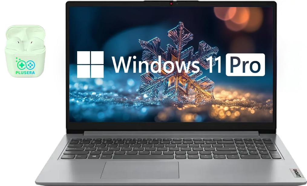 Lenovo IdeaPad 15.6" Laptop, 36GB RAM 2.6TB Storage (2TB SSD+128GB eMMC+512GB SD Card), Windows 11 Pro with 1-Year Microsoft Office 365 Included, Intel Celeron Processor, PLUSERA Earphones, Cloud Gray