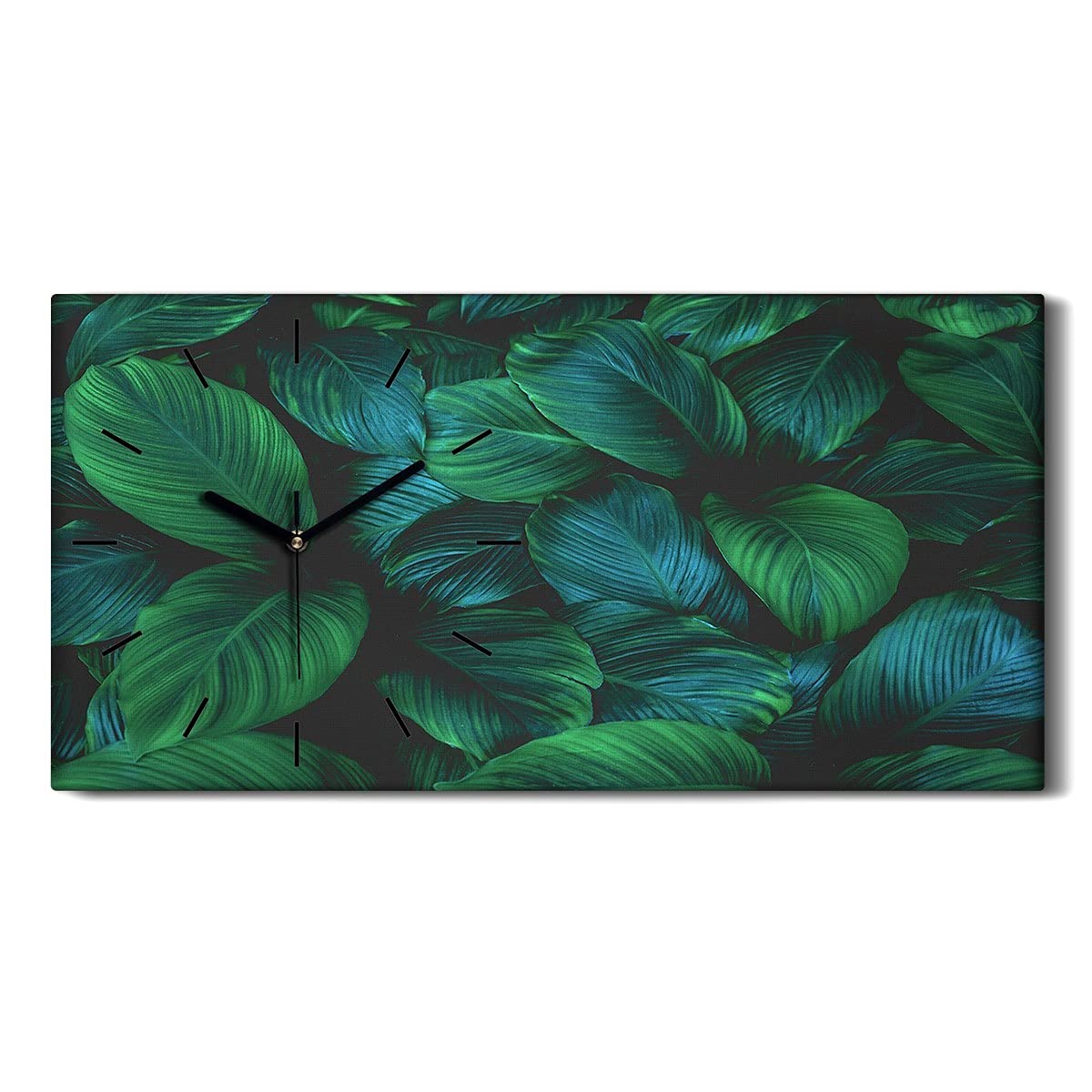 Horloge Silencieuse sans Tic-Tac Tableau Mural 60x30cm pour une Chambre Zen