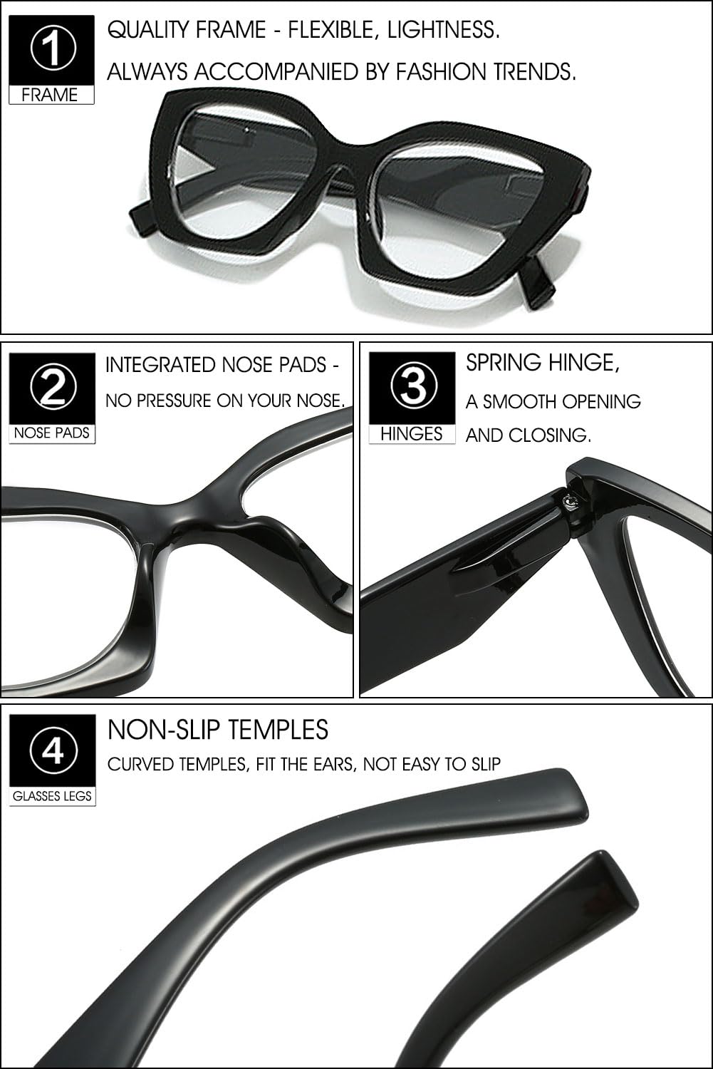 VEVESMUNDO Selbsttönend Lesebrillen Gleitsichtlesebrille Damen Schildpatt Progressive Gleitsichtbrille Multifokale Brillen für Nah und Fern