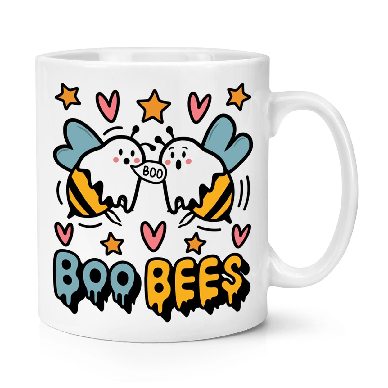 Boo Bees 10oz Mug Cup Ghosts Halloween Funny