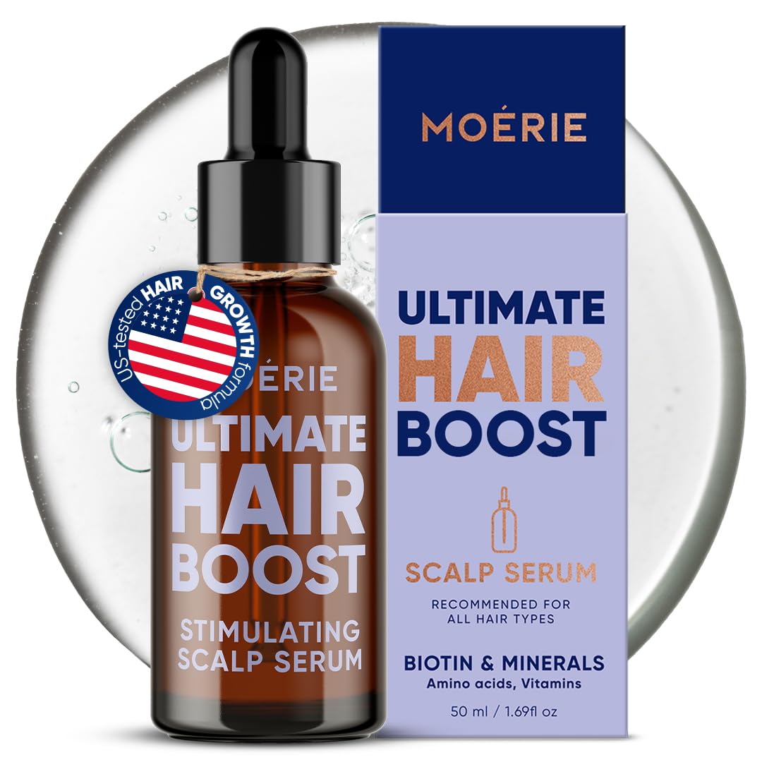 Ultimate Hair Growth Serum for Natural Hair Regrowth & Thickening - Anti Thinning & Hair Loss Treatment for Women - Rapid Hair Growth Products - Scalp Oil Alternative - 1.69 fl oz / 50 ml