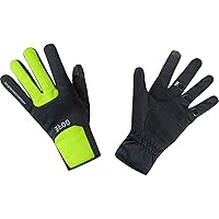 GOREWEAR M WINDSTOPPER® Thermo Guanti, Black / Neon Yellow